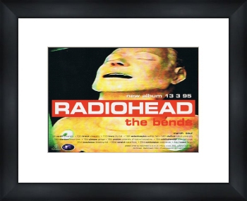 RADIOHEAD The Bends - Custom Framed Original Ad