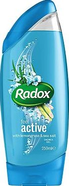 Radox, 2041[^]10001742 Feel Active Shower Gel 250ml 10001742