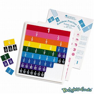 Rainbow Fraction Tiles Classpack (Pk 10)