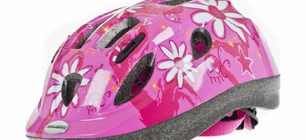 Raleigh Mystery 52-56cm Bike Helmet - Pink Flowers