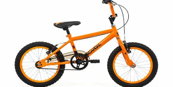 Raleigh Scandal Boys Kick BMX Bike - Orange, 16 Inch