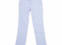 5-7yrs blue cotton skinny trousers