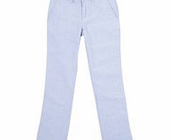 8-12yrs blue cotton skinny trousers