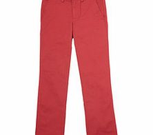 8-12yrs red cotton skinny trousers