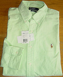 Polo - Long-sleeve Millwashed Cotton Oxford Shirt