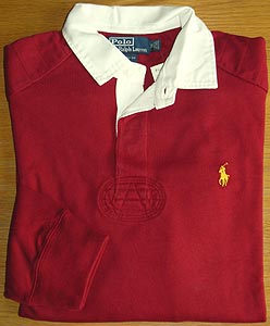 Polo - Plain Devon Red Rugby Shirt