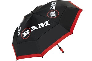 Ram Auto Open 62and#8221; Dual Canopy Golf Umbrella