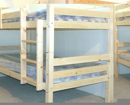 Ranch bunk bed Bunk bed wooden 2 FT 6 Small Single Pine Bunk Bed Frame