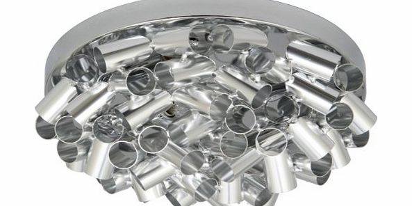 Marly 6000.379 60 Watt Ranex Marly Indoor Metal and Glass Ceiling Light for Bathrooms, Halls, Kitchens, Landings and Toilets