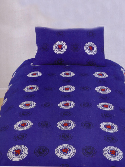 Rangers FC Football Duvet Cover and Pillowcase