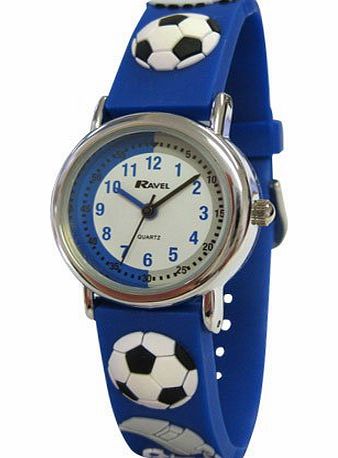 Ravel Childrens 3D Football Crazy Easy Read Watch