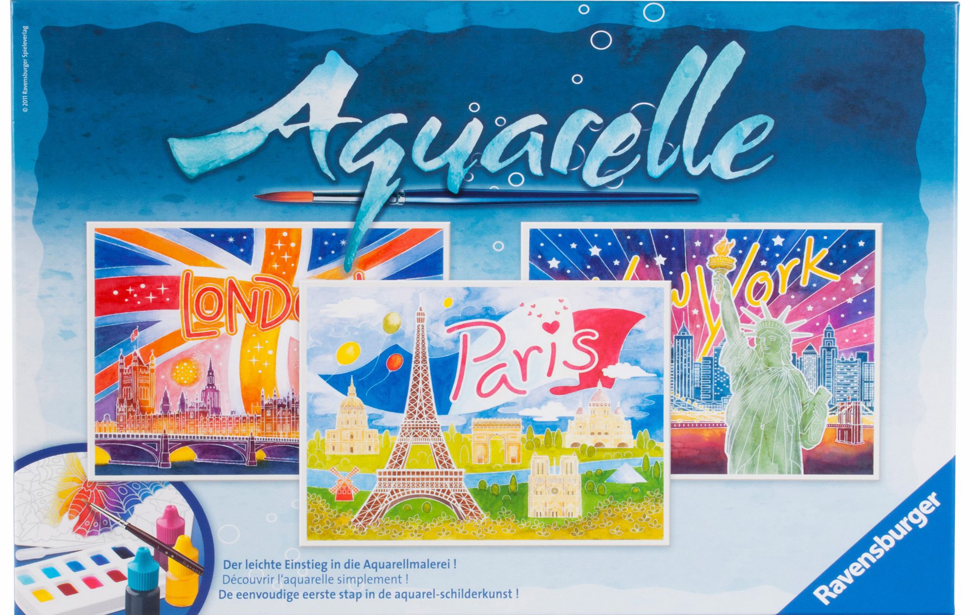 Aquarelle World Cities Painting Kit - Large