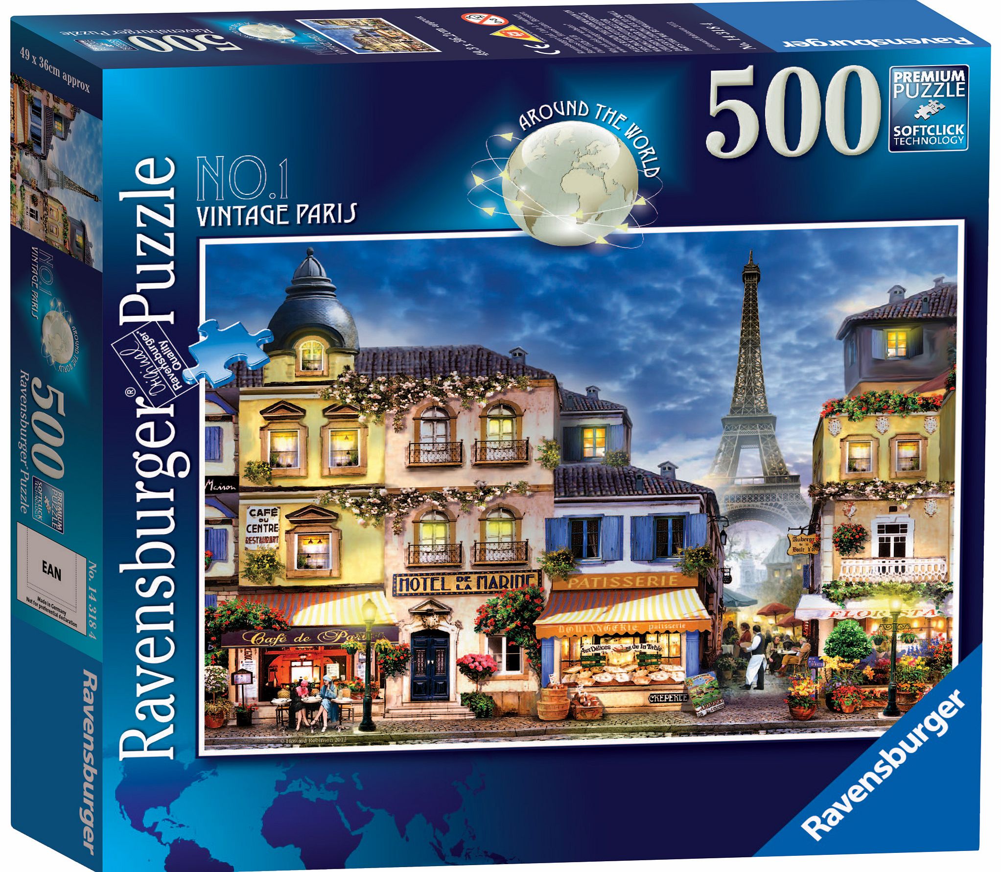 Around the World - Paris 500 Piece Jigsaw Puzzle