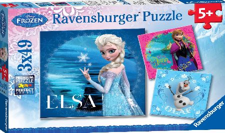 Disney Frozen 3 x 49 Piece Puzzles