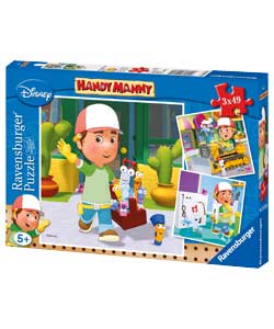 Ravensburger Disney Handy Manny 3 x 49 Piece