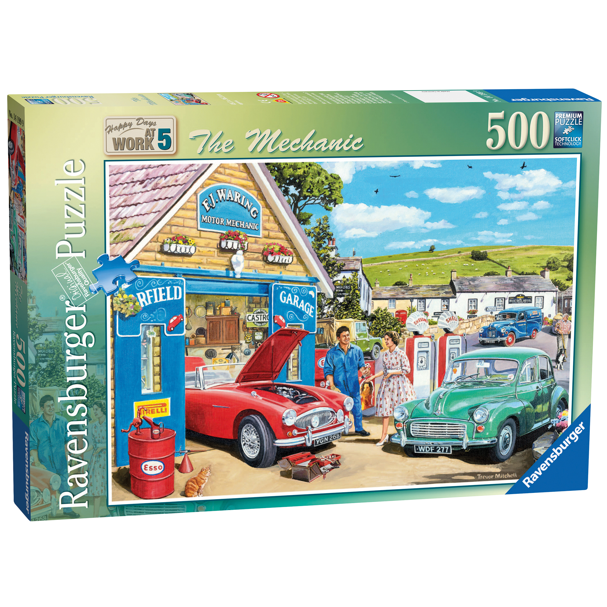 Happy Days at Work 500 Piece Puzzle - The Mechanic