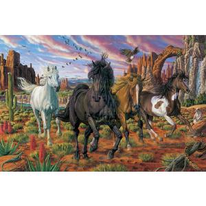 Horses In The Canyon 3000 Piece Jigsaw Puzzle