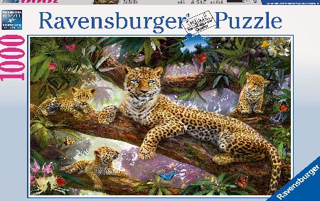 Leopard Family 1000 Piece Puzzle