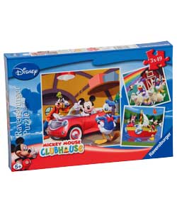 Ravensburger Mickey Mouse Clubhouse 3x49 piece jigsaw puzzle
