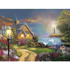 Ravensburger Mystic Lights Romantic Cottage 1000 Piece Jigsaw Puzzle