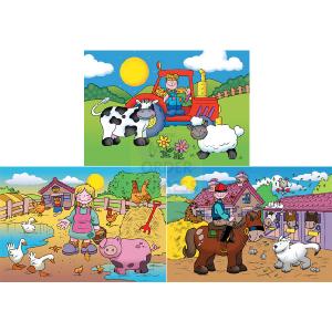 Ravensburger On the Farm Jigsaw Puzzle 3 in a Box