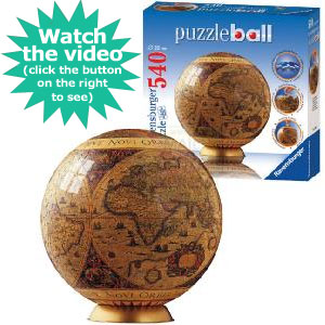 Ravensburger Puzzleball Historic World Map 540 Piece