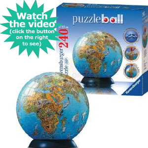Ravensburger Puzzleball World Map 240 Piece