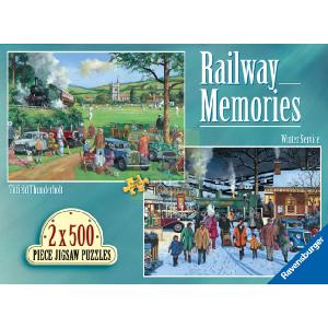 Ravensburger Railway Memories 2 x 500 Piece Jigsaw Puzzles