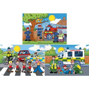 Ravensburger Rescue Vehicles Jigsaw Puzzles 3 in a Box