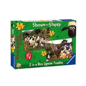 Ravensburger Shaun The Sheep 2 in a Box Jigsaw Puzzles