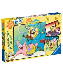 Ravensburger Spongebob Squrepants 3 x 49 Piece Puzzles