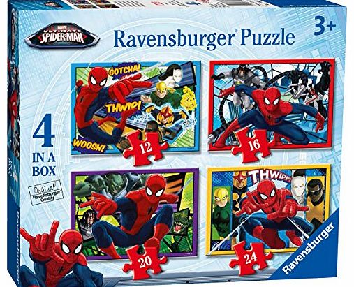 Ravensburger Marvel Spiderman 4 in a box Puzzle