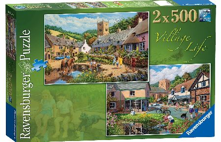Village Life 2 x 500 Piece Puzzles