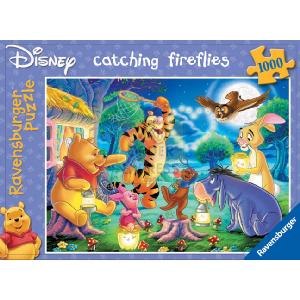 Winnie The Pooh Catching Fireflies 1000 Piece Jigsaw Puzzle