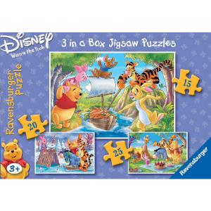 Winnie the Pooh Jigsaw Puzzle 3 in a Box