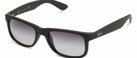 Ray-Ban 4165 601/8G Black Rubber 4165 Justin Wayfarer Sunglasses Lens Category