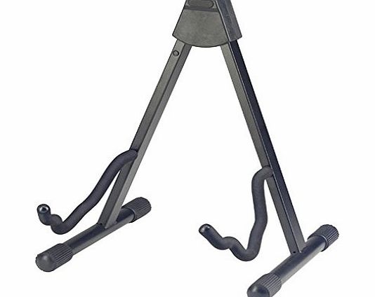 RayGar Guitar Stand Foldable Universal A-Frame Style Guitar Stand Black for Acoustic Electric Guitars