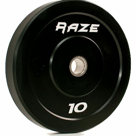 Raze 10kg Black Series Solid Rubber Olympic Plate (x1)