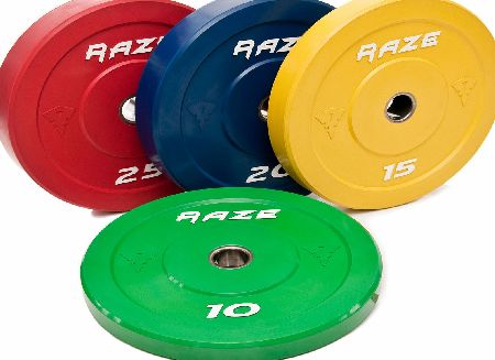 Raze 25kg Premium Solid Rubber Olympic Plate - Red x1