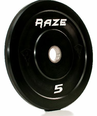 Raze 5kg Black Series Solid Rubber Olympic Plate (x1)