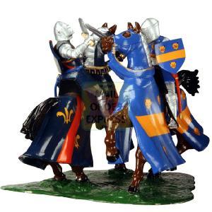 RC2 William Britain Knights of Agincourt Duelling Mounted