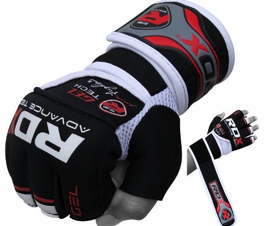 RDX Authentic RDX GEL Wraps Grappling Gloves MMA,UFC,Boxing Mitts, Large