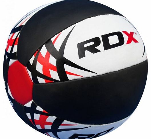 RDX Authentic RDX Heavy Duty Leather Medicine ball 5kg,8kg,10kg, 12kg Exercise Fitness Gym(12kg)