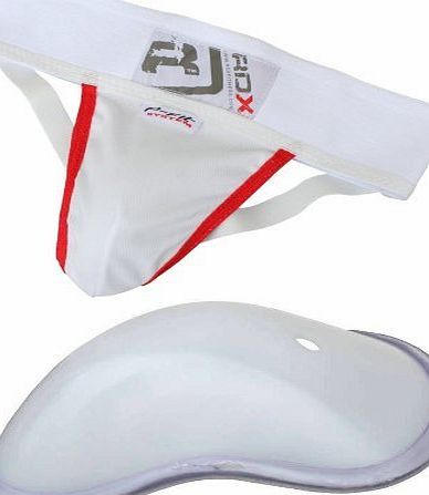 RDX Authentic RDX kidsGroin Guard Cup Supporter unior Youth Abdominal Protector White
