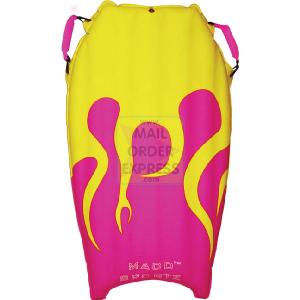 re creation Madd Sportz Body Board Purple and Yellow