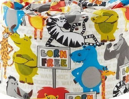 Childrens Bean Bag Born Free Design Ready Filled