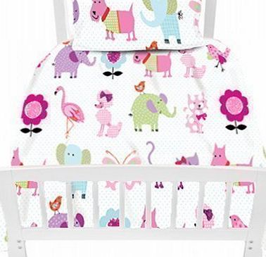 Preorder for 14/12/2014 Delivery - Childrens Single Bed Size Cute Pets Print Duvet Cover Set. Size: 135cm x 200cm