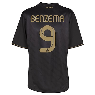 Real Madrid Adidas 2011-12 Real Madrid Away Shirt (Benzema 9)