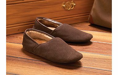 Suede Gents Lined Slippers