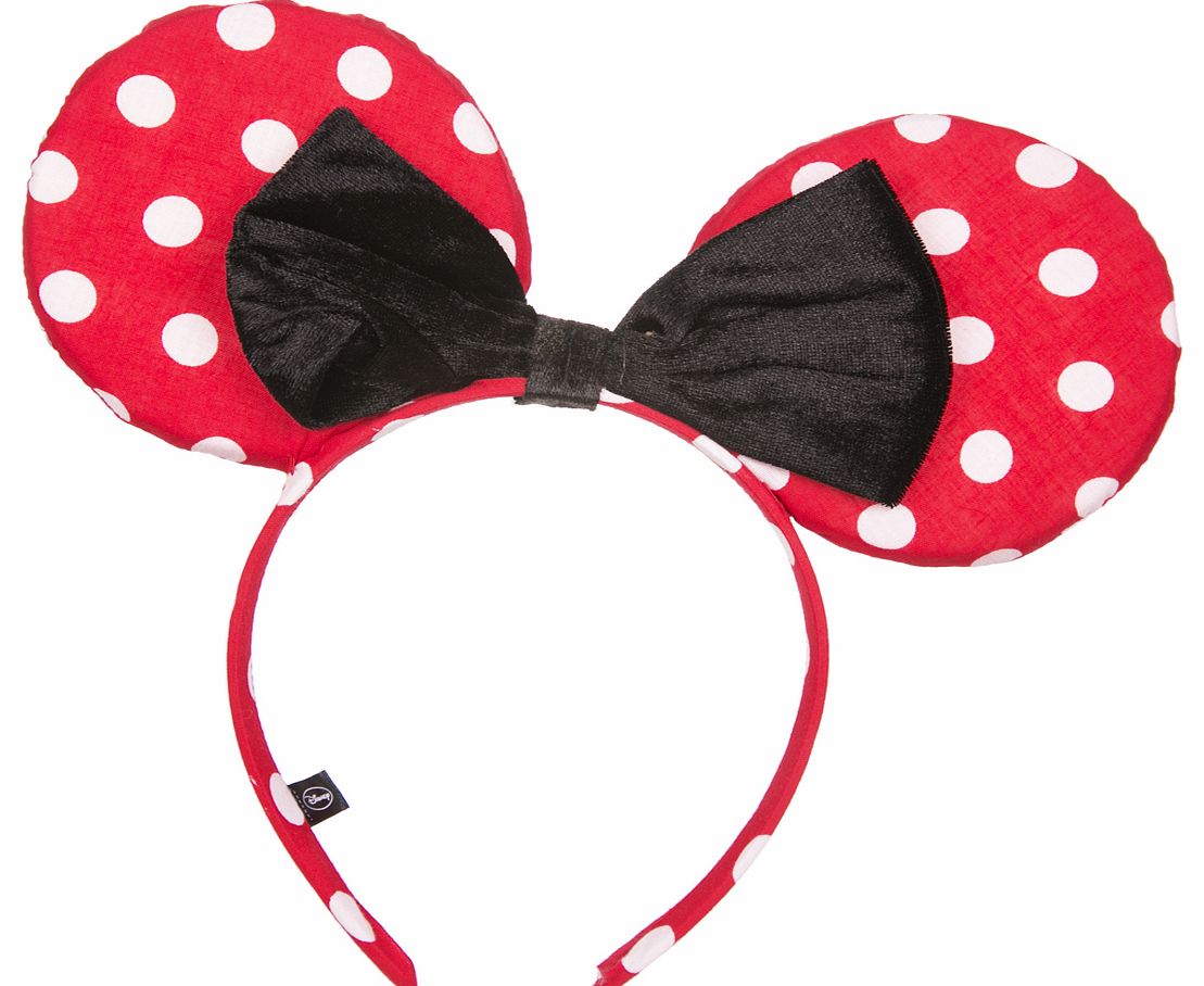 Red And White Spot With Bow Disney Minnie Mouse
